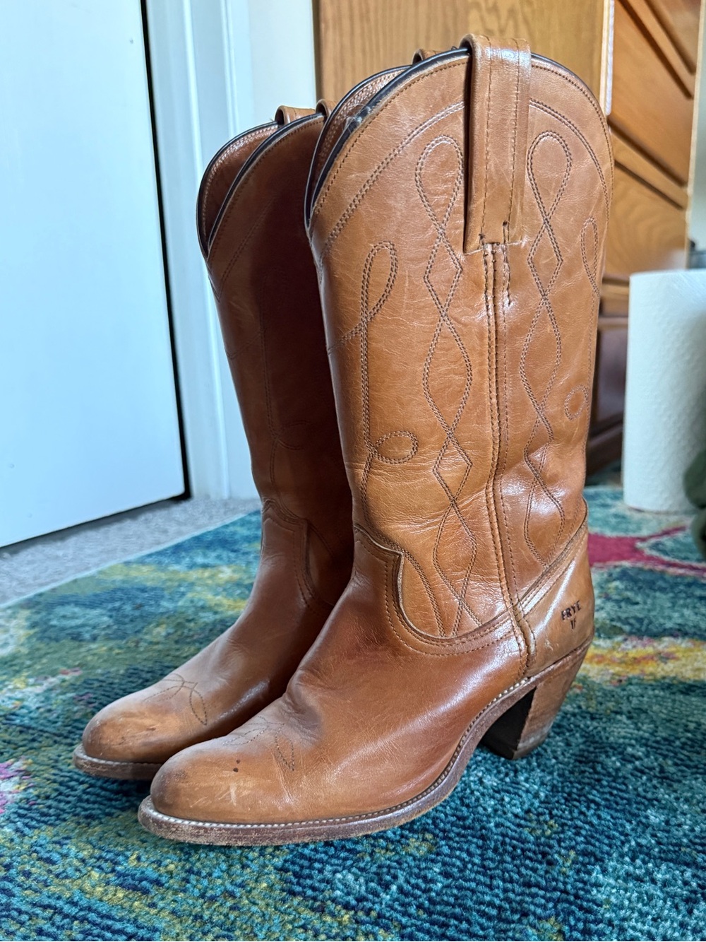 Vintage Frye Western Boots - Picture 2 of 8